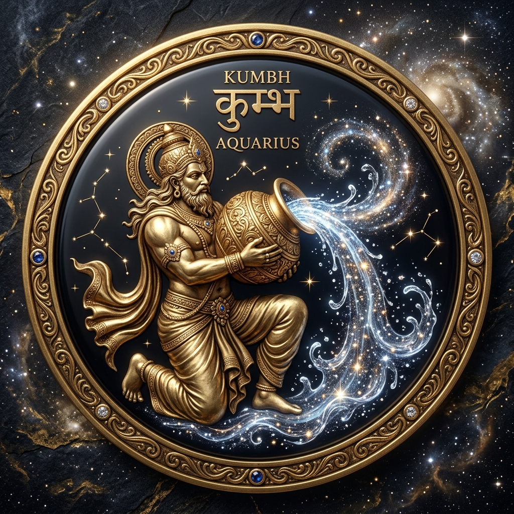 Kumbh 3D Medallion